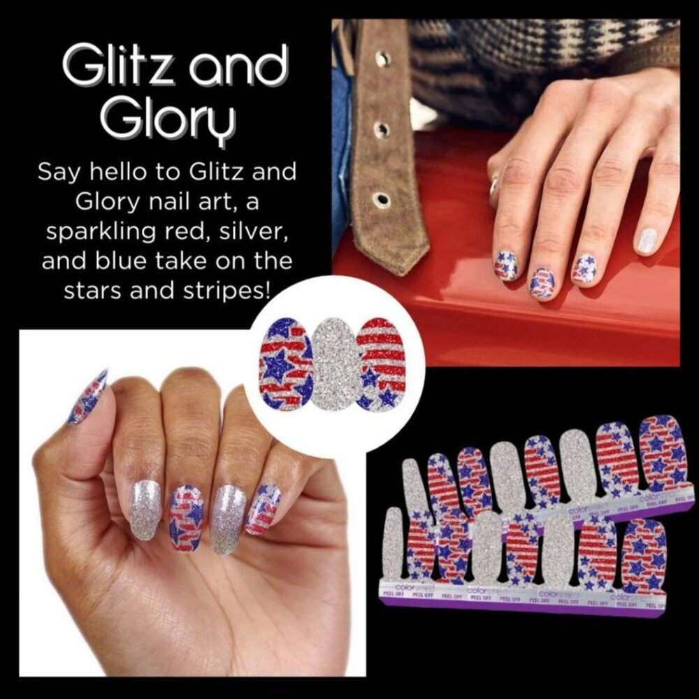 Color Street Real Nail Polish Strips in GLITZ AND GLORY